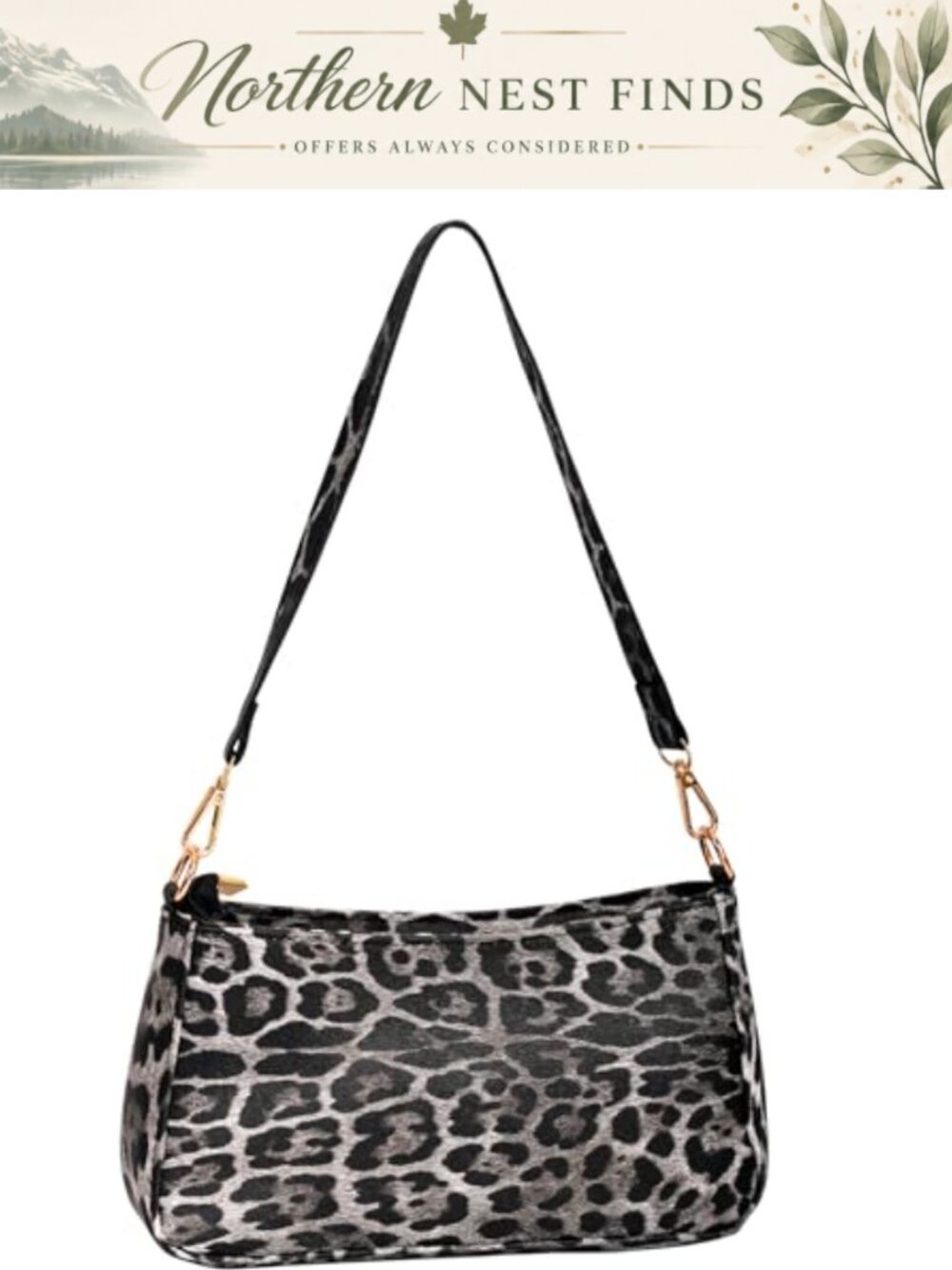 Small Classic Vegan Leather Shoulder Bag Clutch Tote Handbag